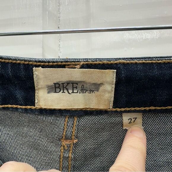 BKE raw hem high rise denim jean shorts women’s 27‎ style abk161 - Picture 3 of 5